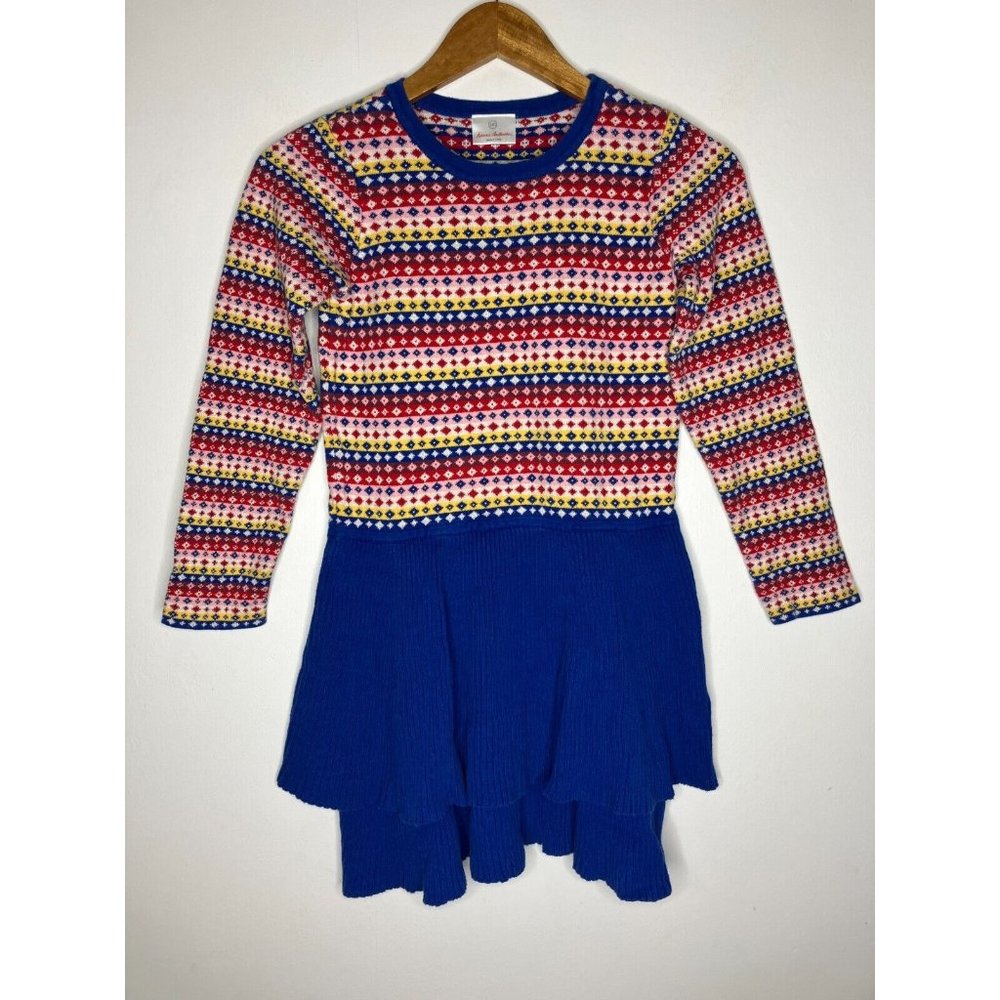 Hanna Andersson Girls 140 US Size 10 Sweater Knit Dress